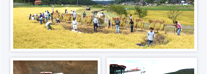 世羅田打地区（農）さわやか田打の田圃にて